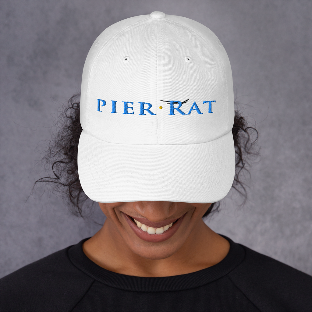 White Pier Rat Unisex Sport Hat