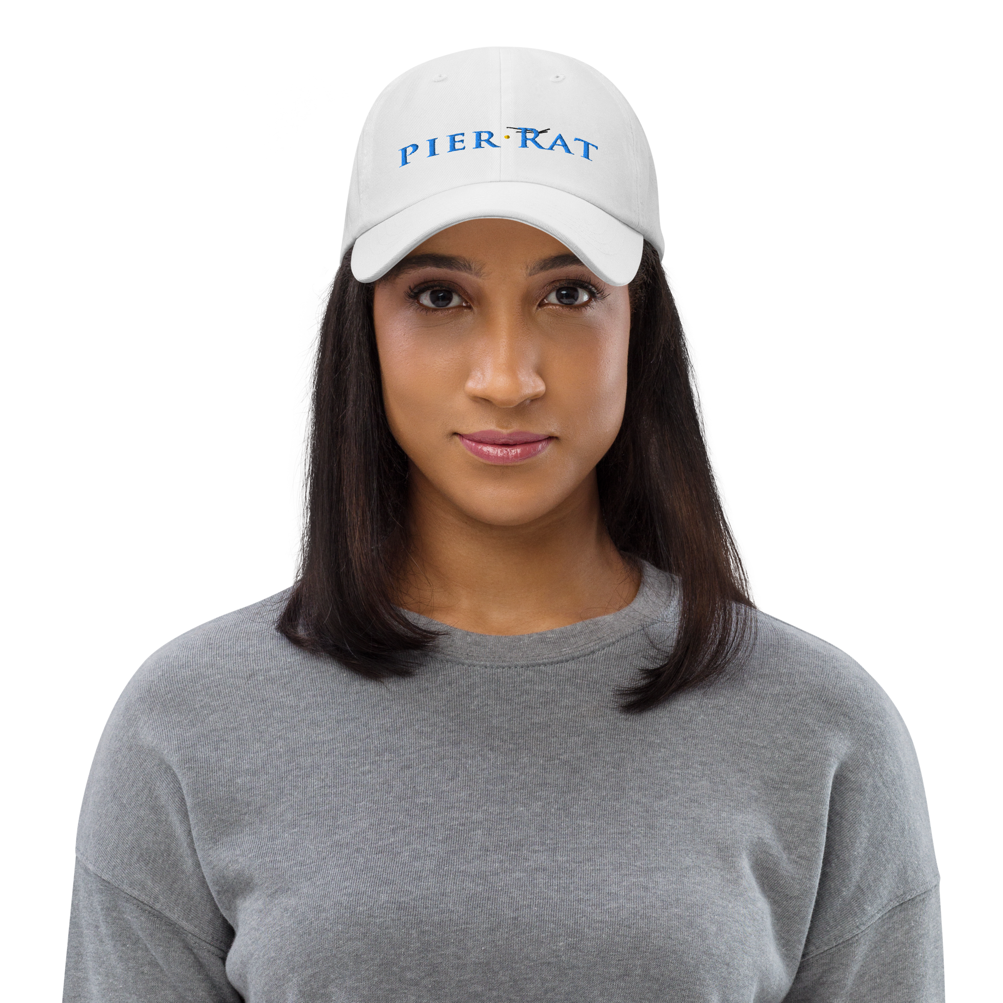 White Pier Rat Unisex Sport Hat
