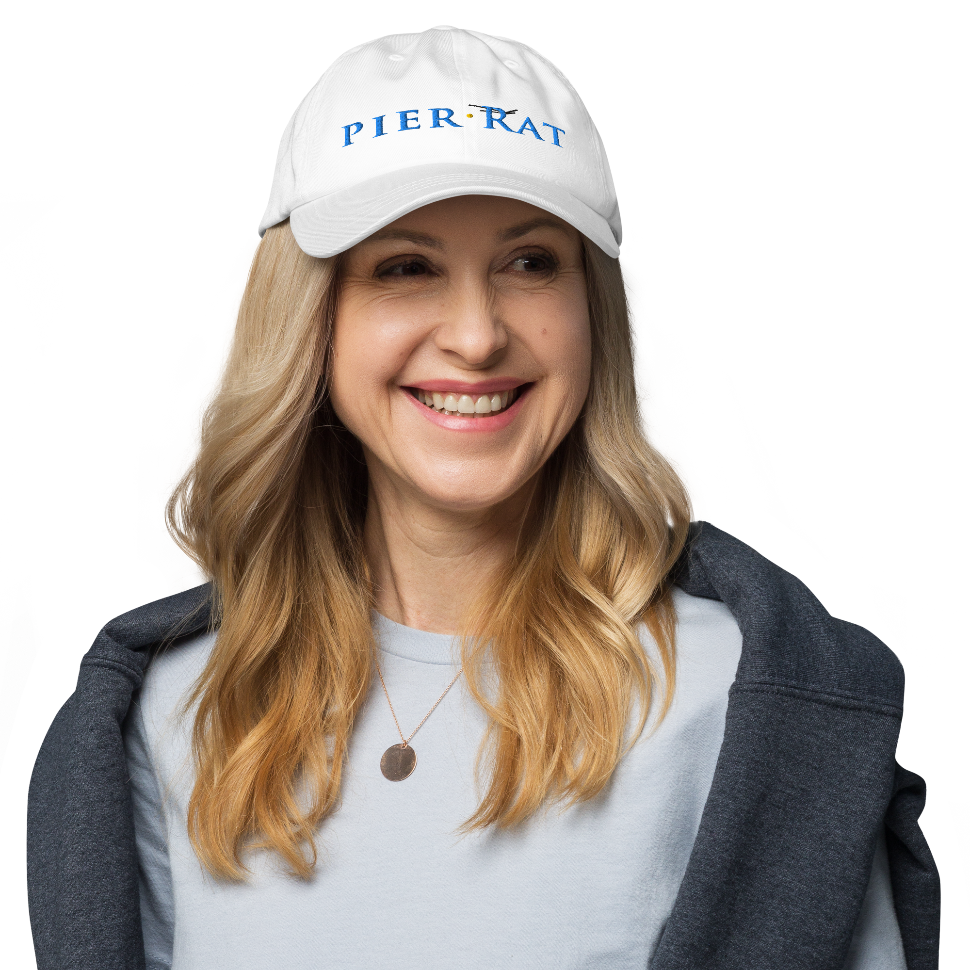 White Pier Rat Unisex Sport Hat
