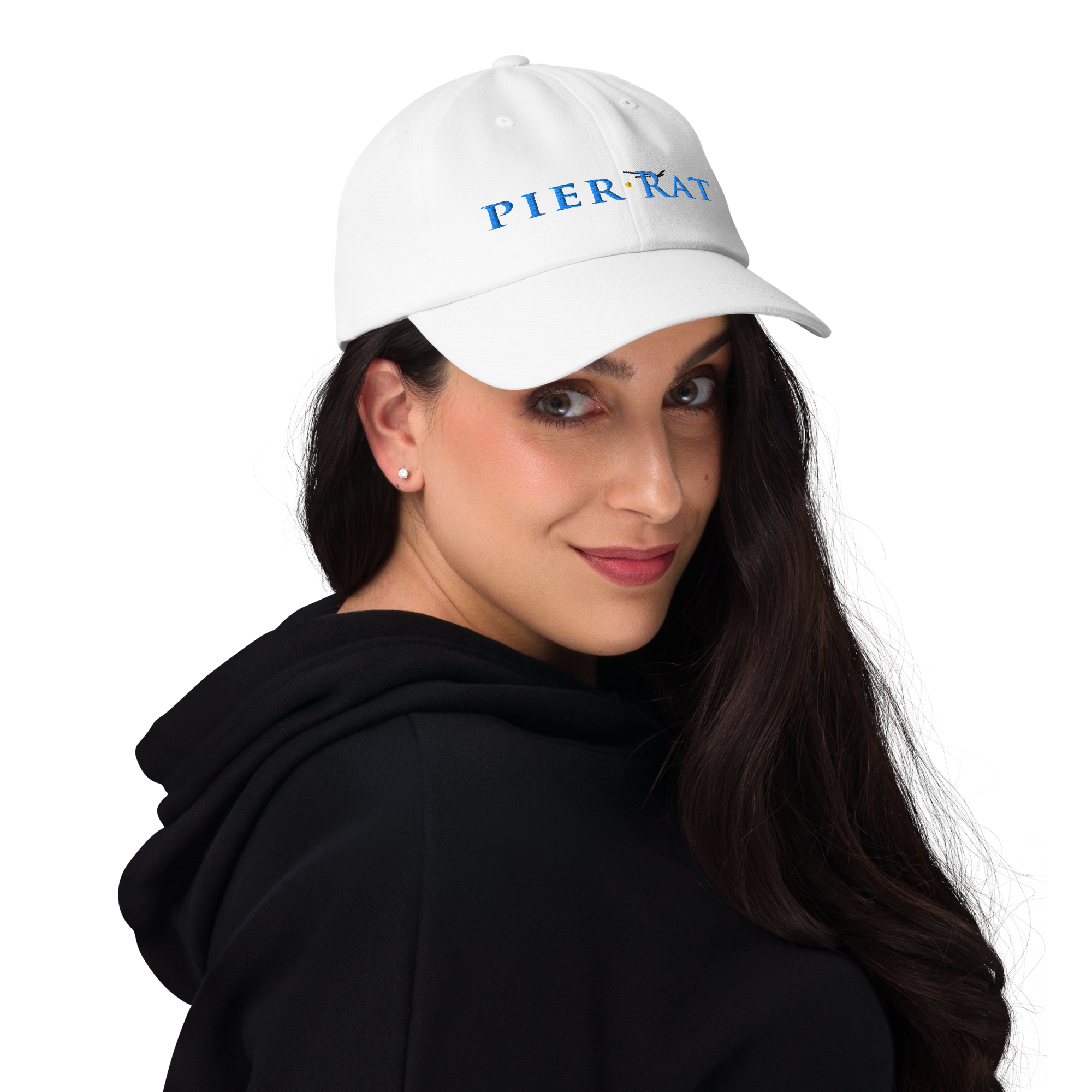 White Pier Rat Unisex Sport Hat