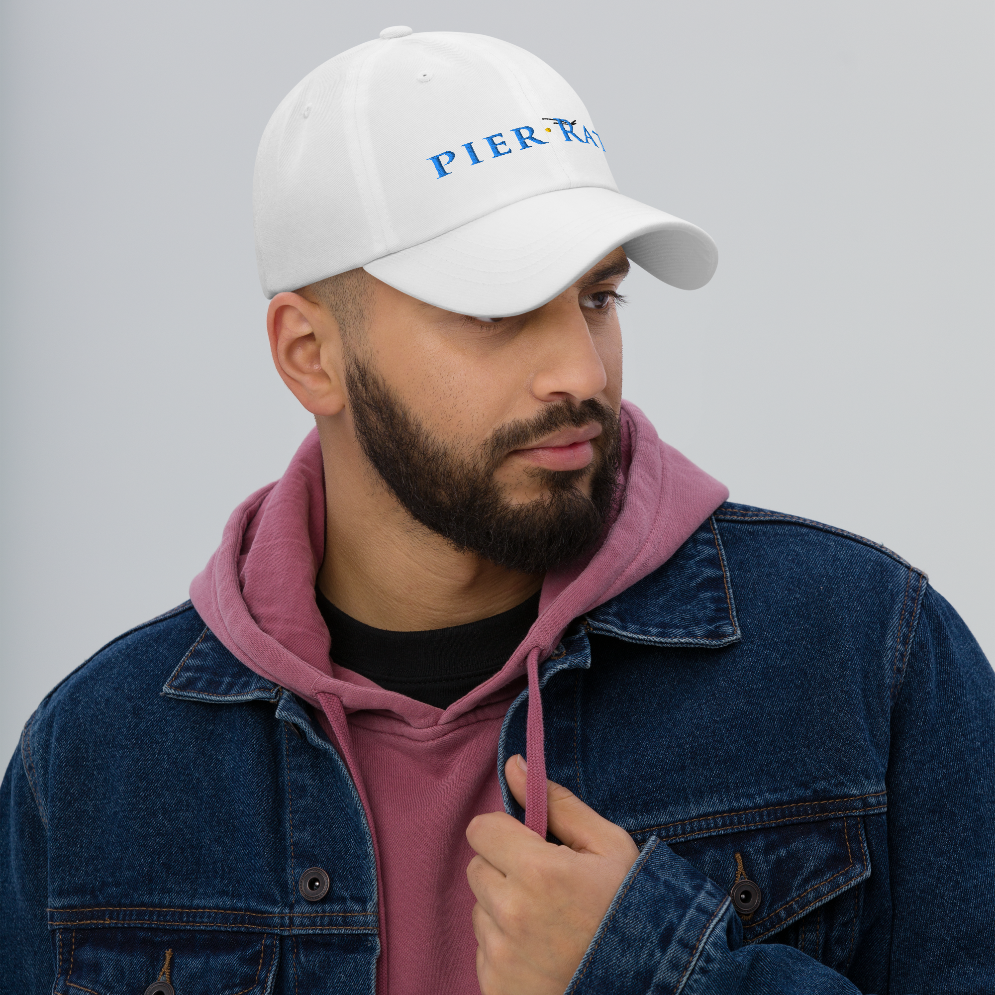 White Pier Rat Unisex Sport Hat