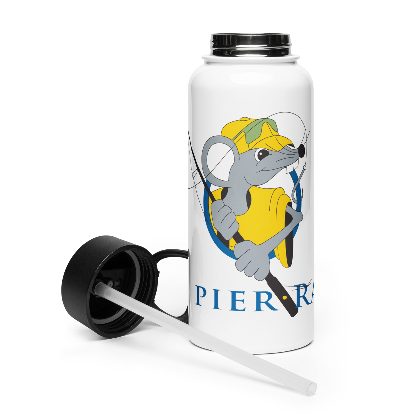 Pier Rat Sport Stainless Steel Water Bottle