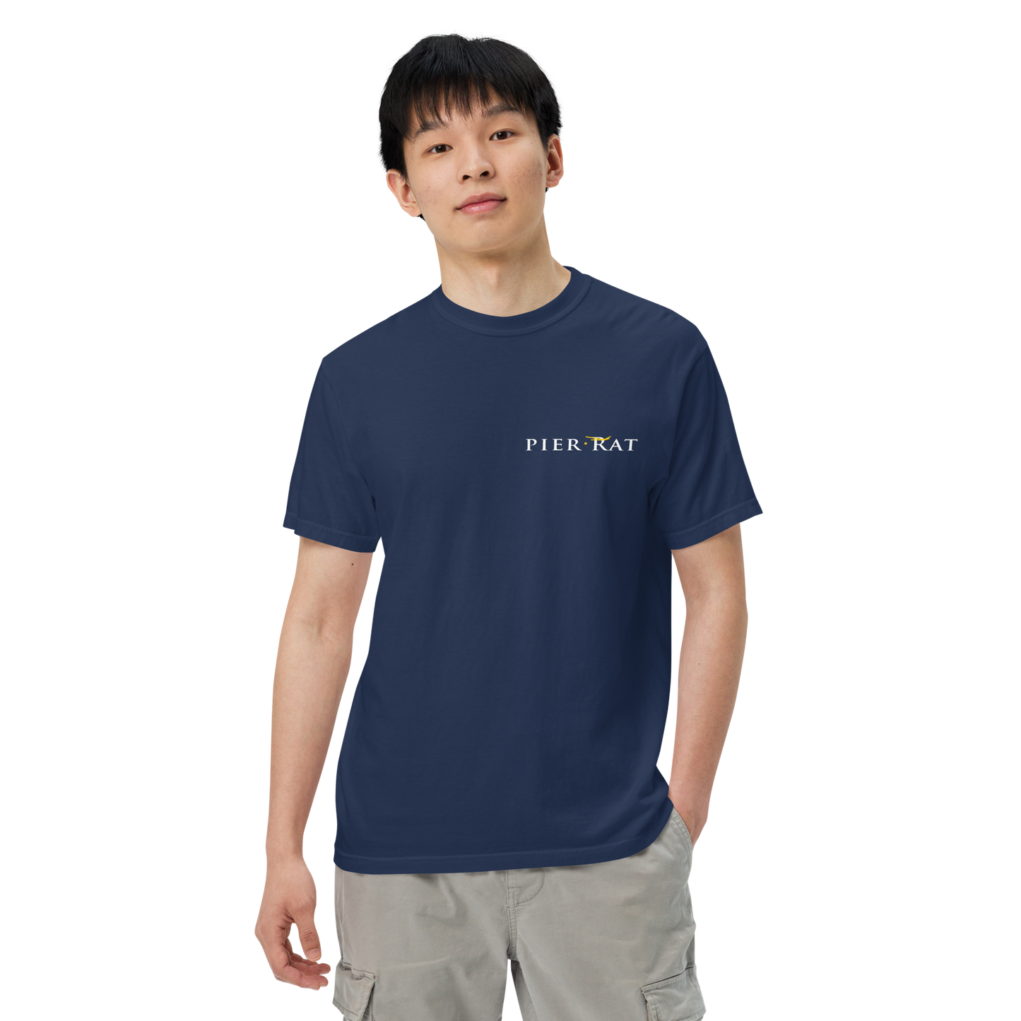 Navy Pier Rat Unisex Heavyweight Cotton T-Shirt