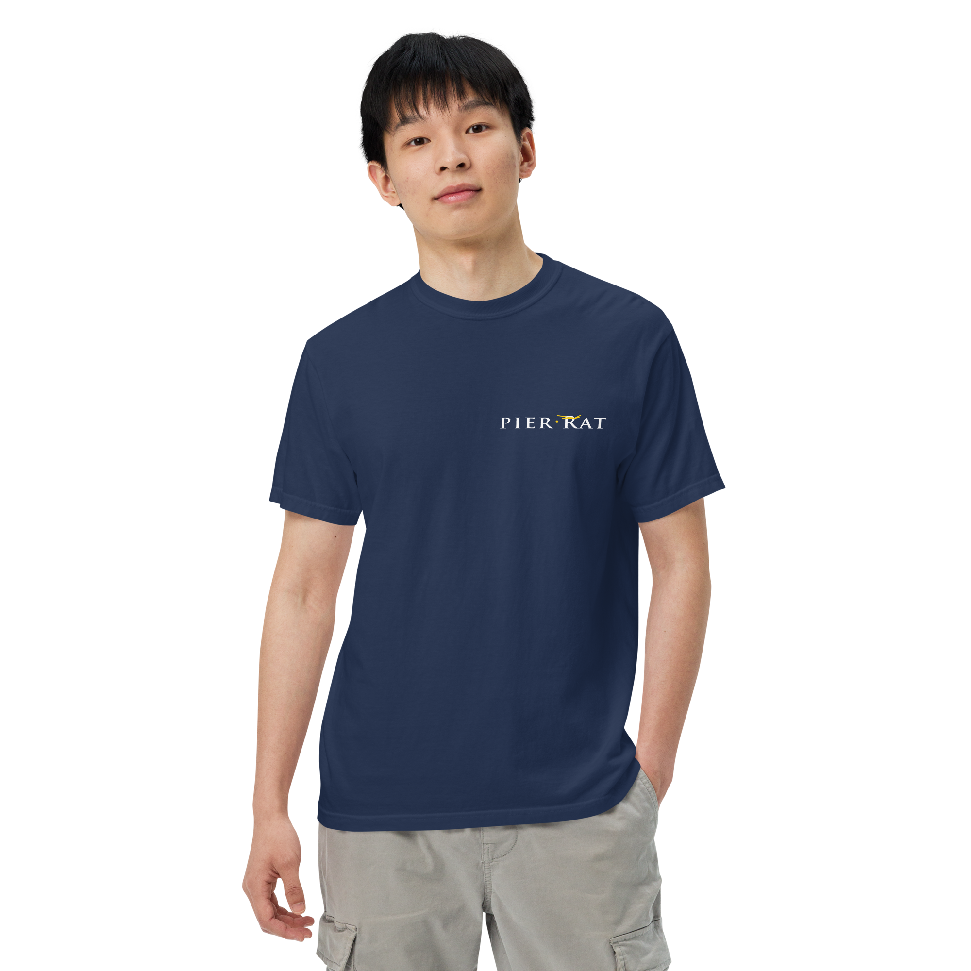 Navy Pier Rat Unisex Heavyweight Cotton T-Shirt