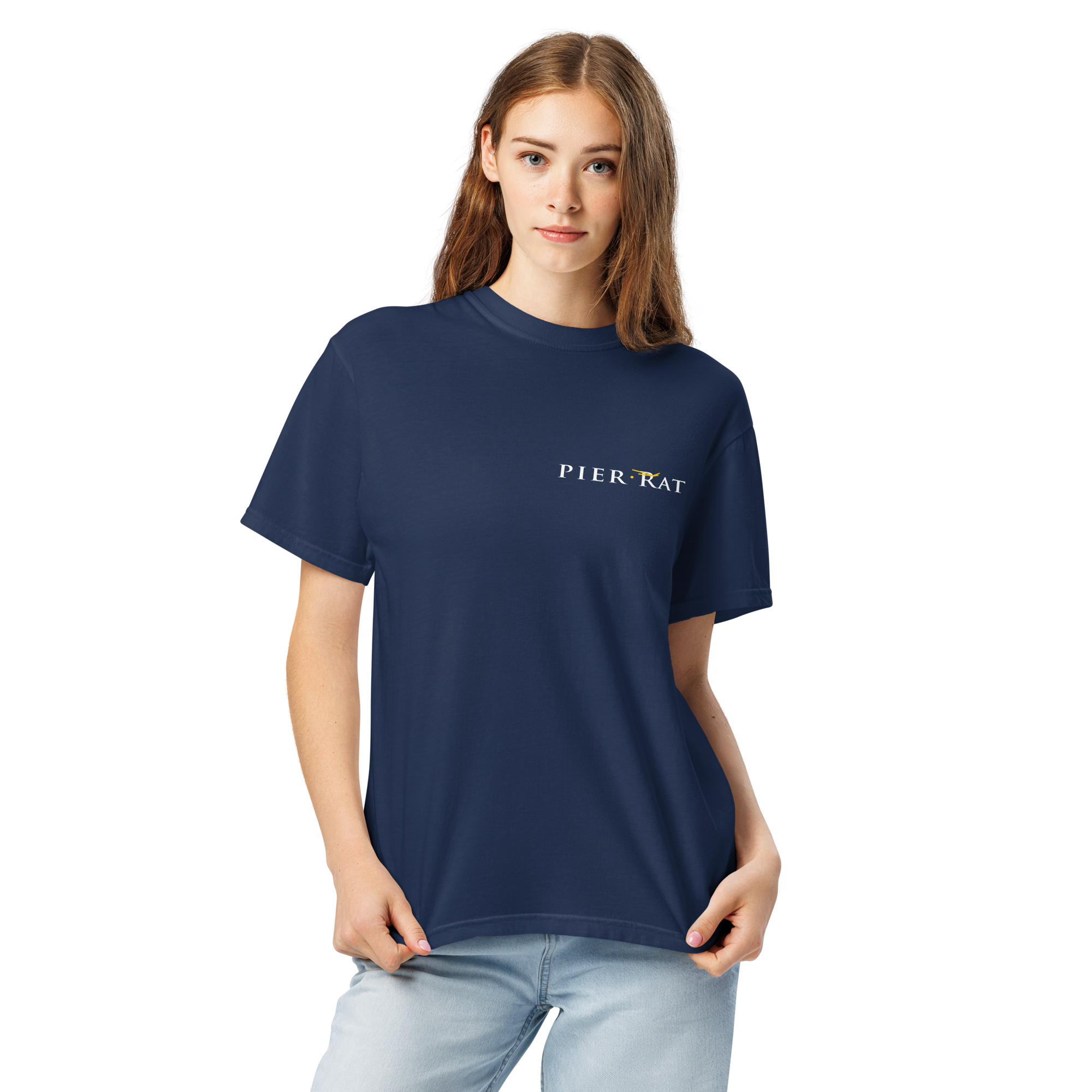 Navy Pier Rat Unisex Heavyweight Cotton T-Shirt