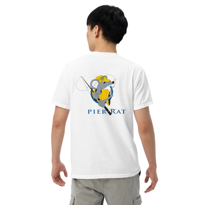 White Pier Rat Unisex Heavyweight Cotton T-Shirt
