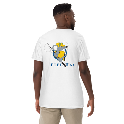 White Pier Rat Unisex Heavyweight Cotton T-Shirt