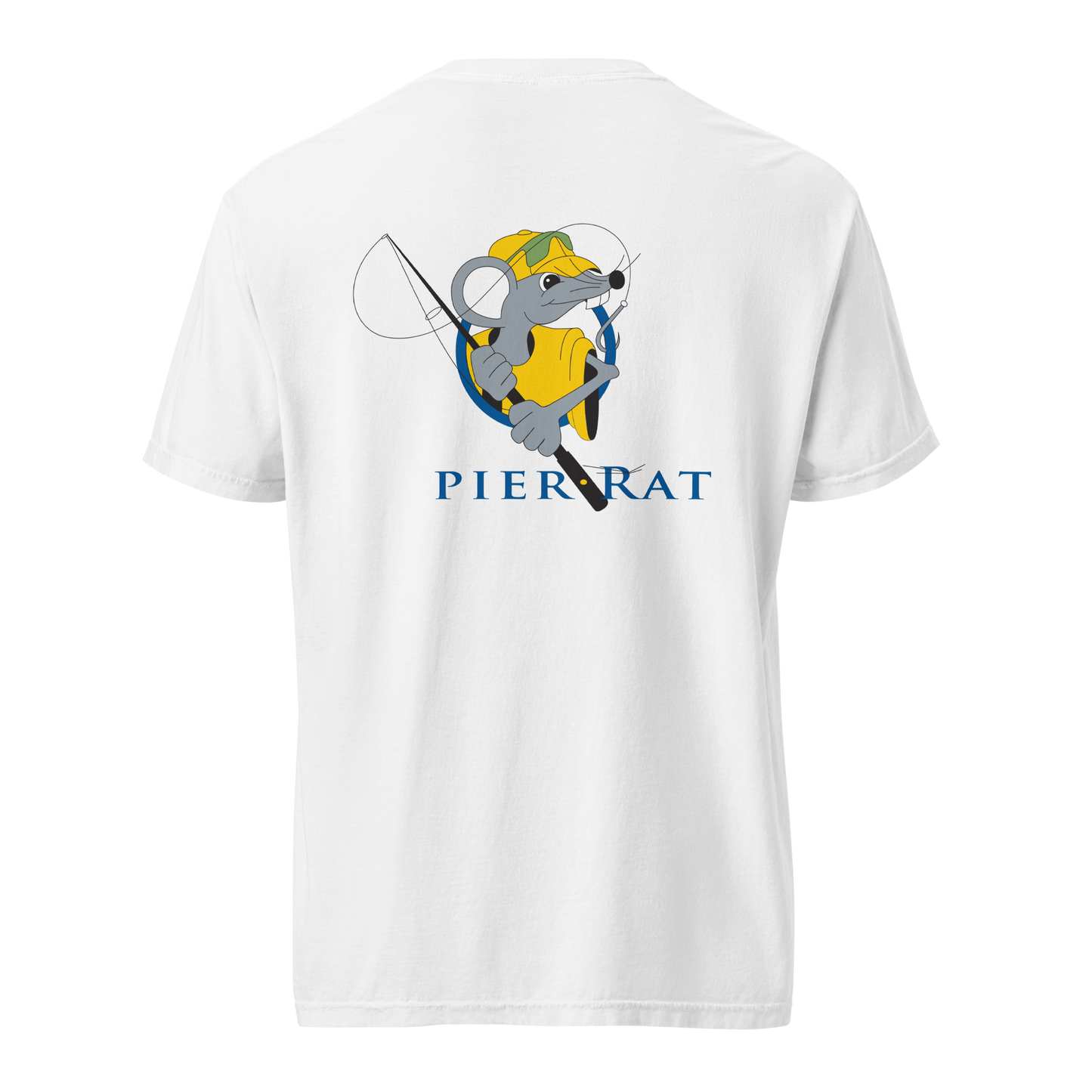 White Pier Rat Unisex Heavyweight Cotton T-Shirt