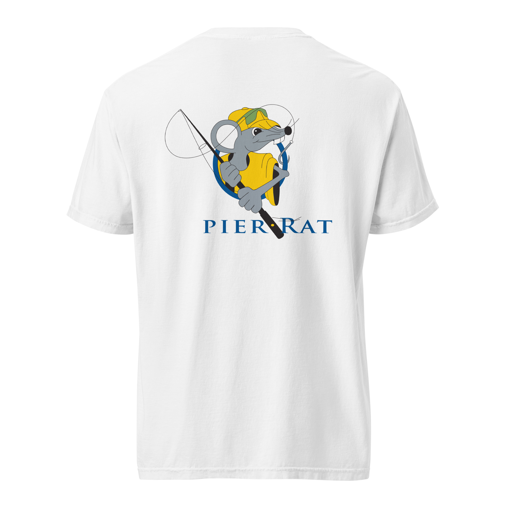 White Pier Rat Unisex Heavyweight Cotton T-Shirt