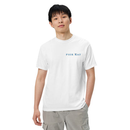 White Pier Rat Unisex Heavyweight Cotton T-Shirt