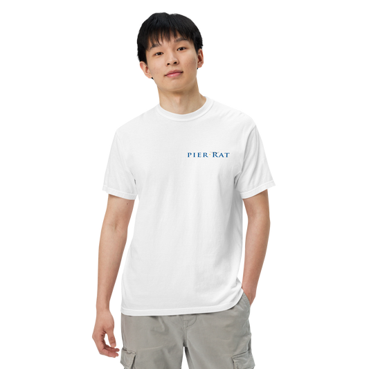 White Pier Rat Unisex Heavyweight Cotton T-Shirt