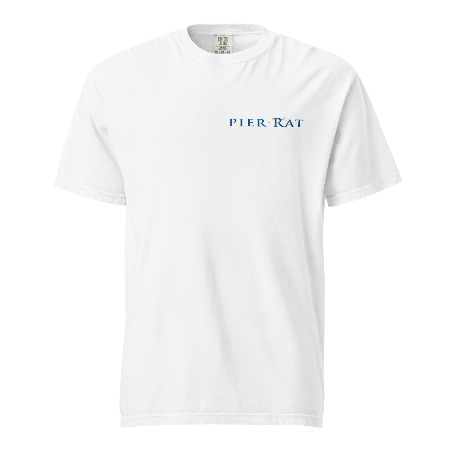 White Pier Rat Unisex Heavyweight Cotton T-Shirt