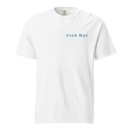 White Pier Rat Unisex Heavyweight Cotton T-Shirt