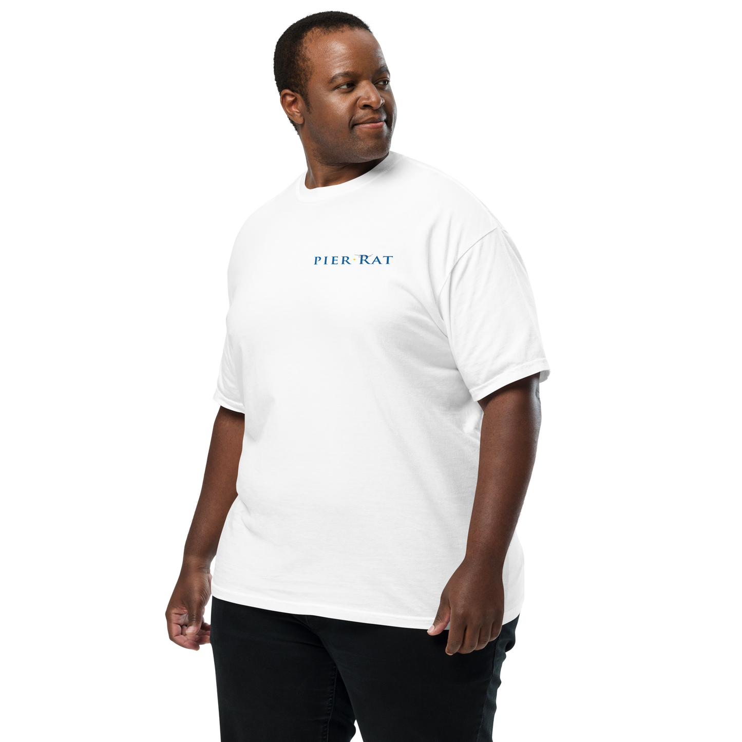 White Pier Rat Unisex Heavyweight Cotton T-Shirt
