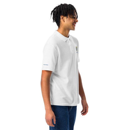 White Pier Rat Unisex Pique Polo Shirt